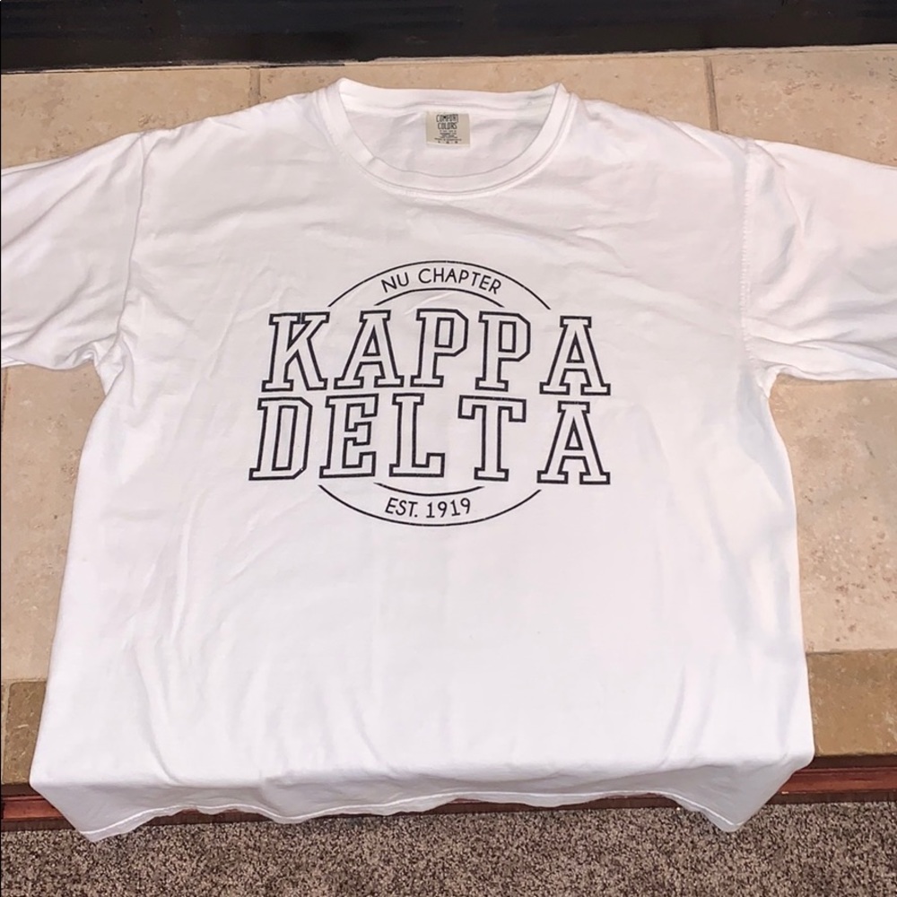 WHITE KAPPA DELTA TEE
